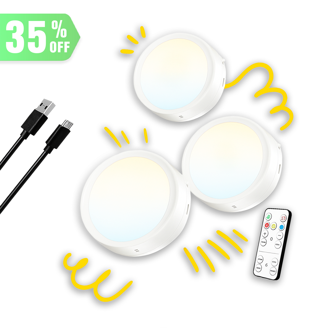 Foco LED portátil USB / viene x 3 unidades + control