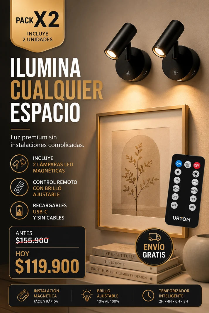 Luces decorativas sin cables x2
