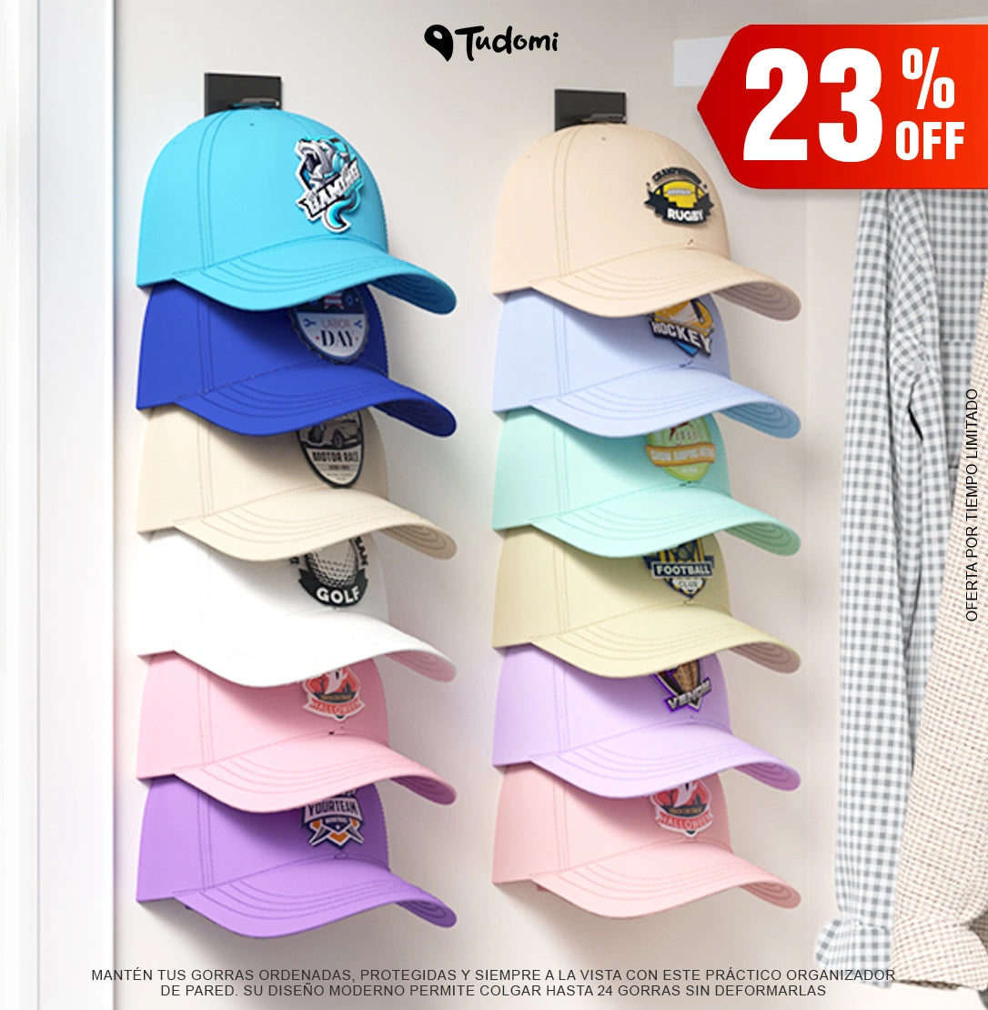 Soporte de Pared Para Gorras