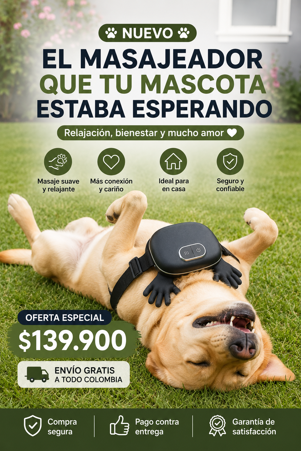 Masajeador para mascotas