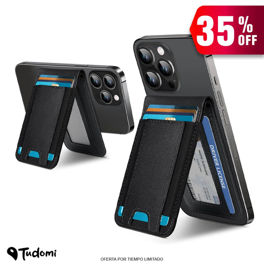 Wallet magnetica para celular con GPS