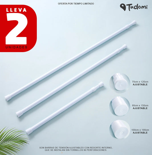 Pack de 2 barras de tensión ajustables