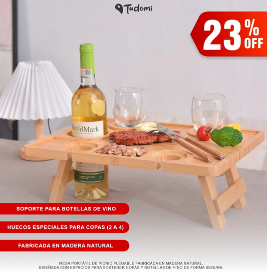TABLA GOURMET PARA QUESOS Y VINO / MADERA DE PINO