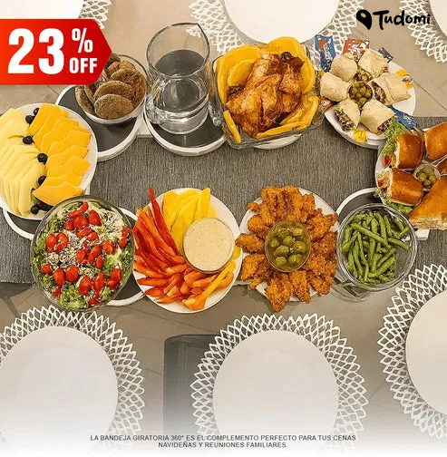 Soporte giratorio para platos 360°