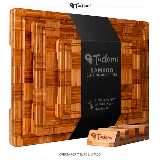 Set tablas de bambú