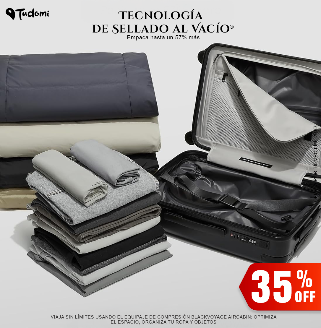 Maleta Carry On HardCase + 2 Bolsas de Empaque al Vacio & Bomba de Vacio