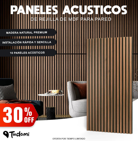 Set x10 Paneles Acusticos Para Pared