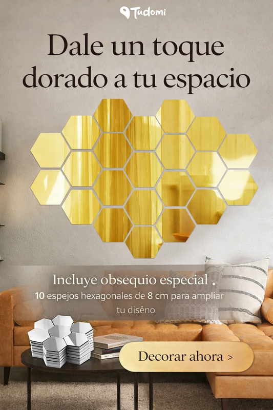 Espejo hexagonales Pack x10