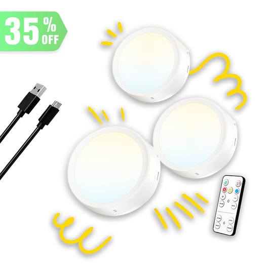 Foco LED  portátil USB / viene x 3 unidades + control