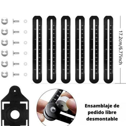 Regla De Medición De Múltiples Ángulos