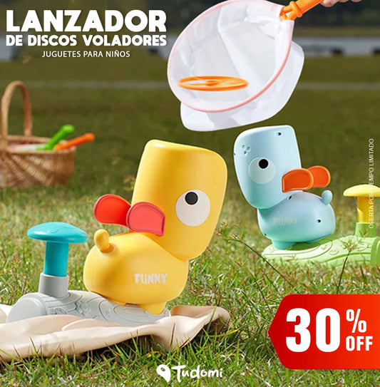 Lanzador De Discos Voladores / Juguetes Para Niños