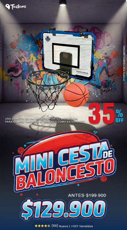Mini cesta de baloncesto portátil