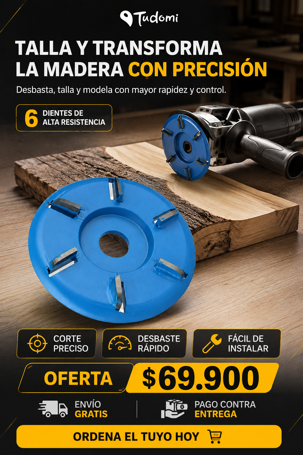 DISCO PULIDOR DE MADERA