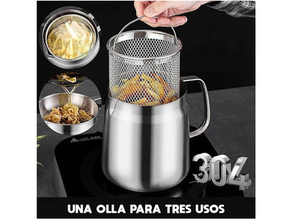 OLLA ACEITERA DE FILTRADO + MALLA