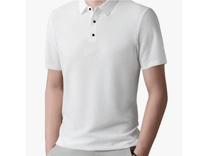 Polos texturizados de seda de hielo PACK X 2 Negra y Blanca