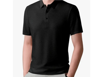 Polos texturizados de seda de hielo PACK X 2 Negra y Blanca