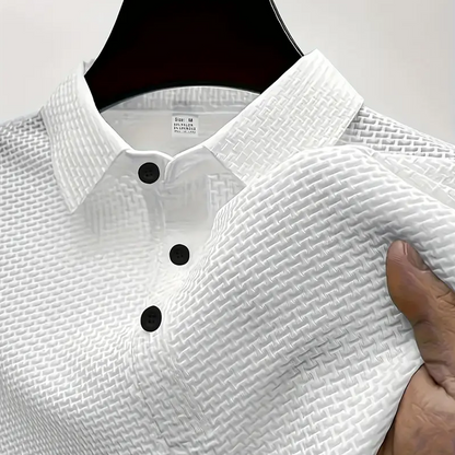 Polos texturizados de seda de hielo PACK X 2 Negra y Blanca