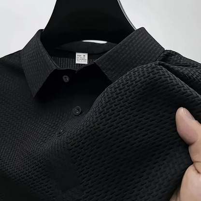 Polos texturizados de seda de hielo PACK X 2 Negra y Blanca