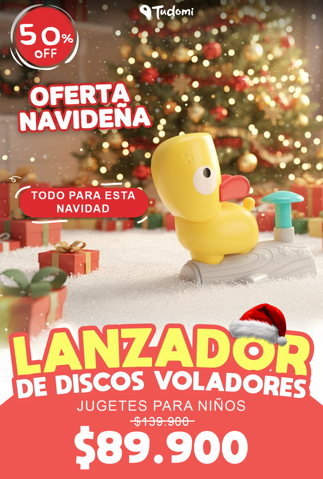 Lanzador De Discos Voladores / Juguetes Para Niños