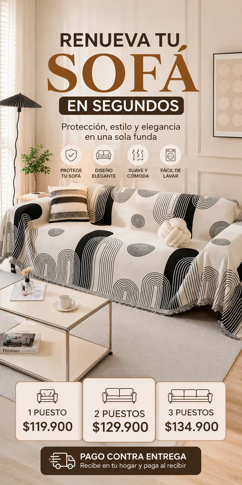 Funda decorativa para sofá astetic