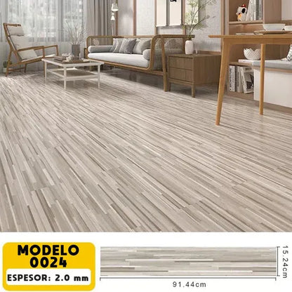 PISO ADHESIVO DE PVC / X 5 METROS CUADRADOS