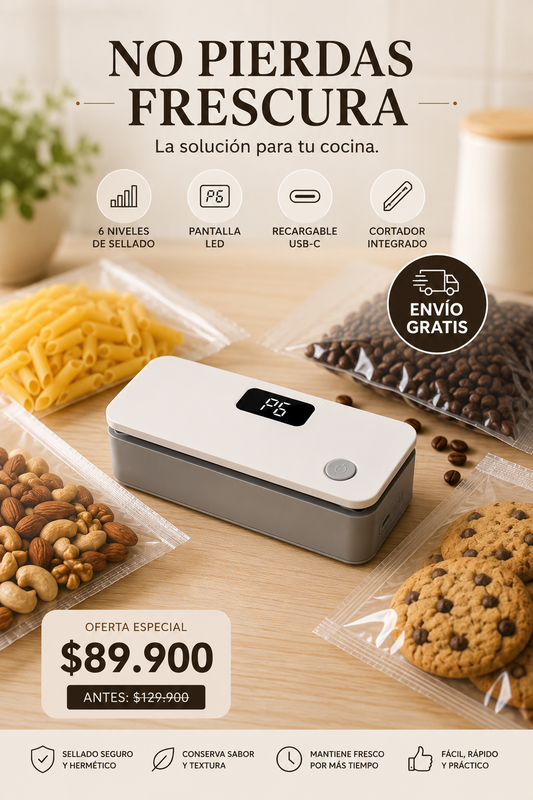 Sellador de paquetes con bisturí